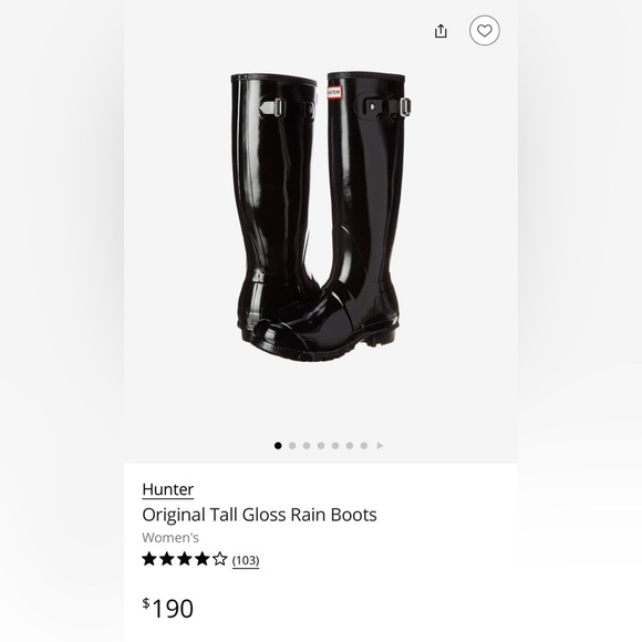 Hunter Shoes - Hunter Glossy Black Tall Boots